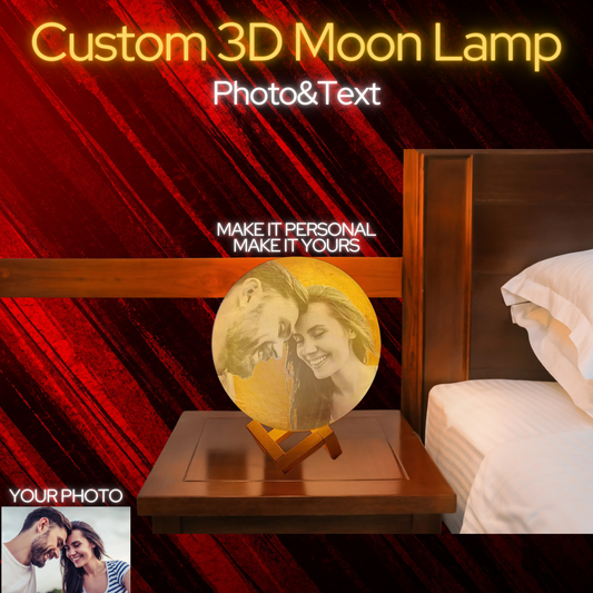 Personalized 3D Moon Lamp